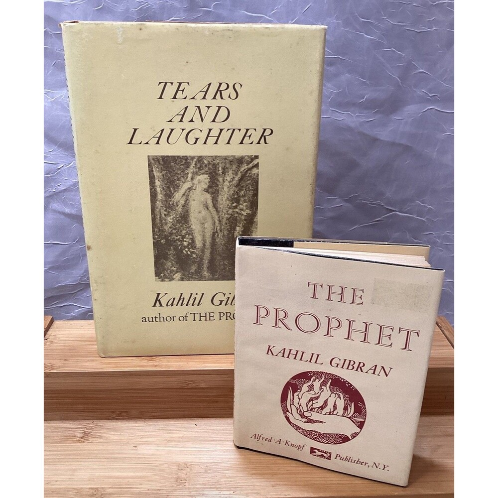 Tears and Laughter / The Prophet by Kahlil Gibran Hardcover Book Set With DJ
